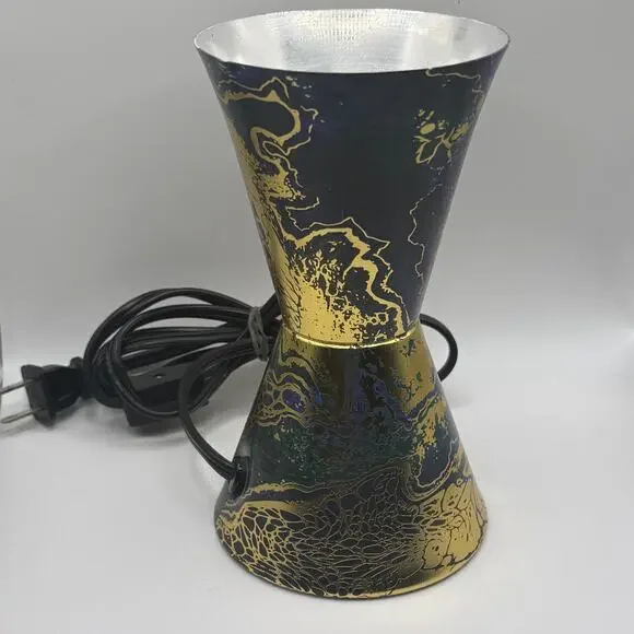 Lava The Original Marbleized Black Gold Replacement Base & Bulb Works Schylling - Picture 1 of 13